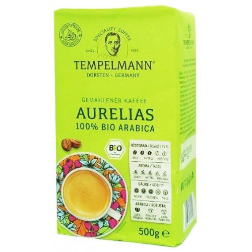 TEMPELMANN Aurelias Bio őrölt kávé 500g