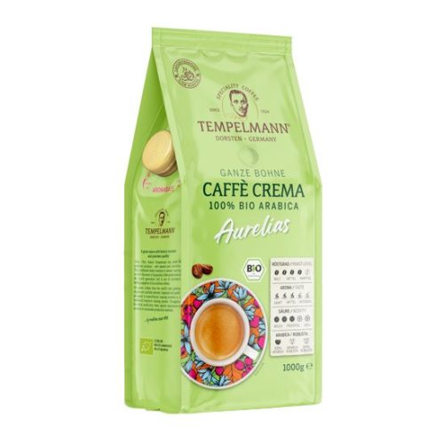 TEMPELMANN Aurelias caffé crema Bio szemes kávé 1kg