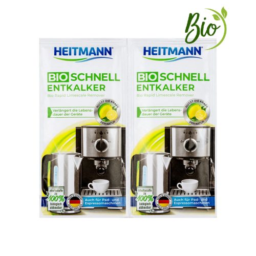 HEITMANN gyors vízkőoldó por BIO 2x25 g