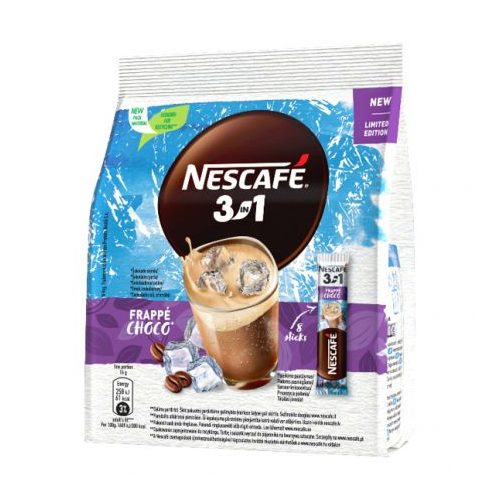 NESCAFÉ frappé choco 3 IN 1 instant jegeskávé 8db-os