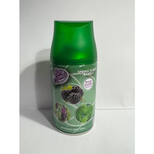 PURE AROMA légfrissítő spray utántöltő áfonya-rozmaring illat 250ml / spring forest ramble