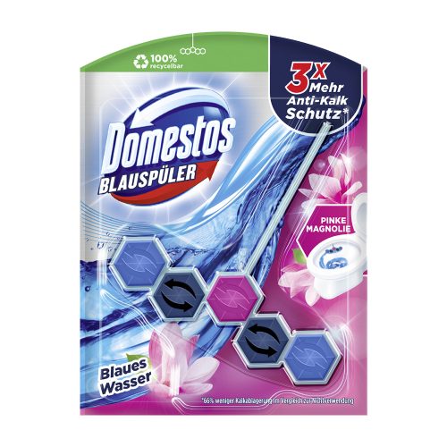 DOMESTOS POWER 5 WC golyó Blauspuler Pinke Magnolie 53 g